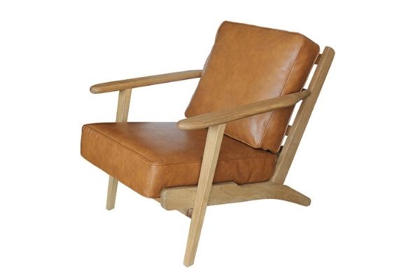 Lars leather lounge chair sale