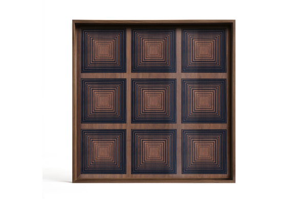 Ethnicraft Ink Squares Glass Tray