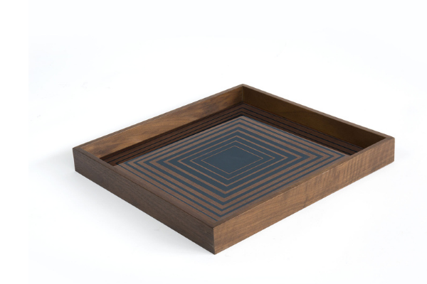 Ethnicraft Ink Square Glass Tray
