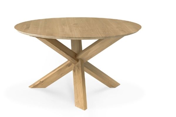 Ethnicraft Oak Round Dining Table