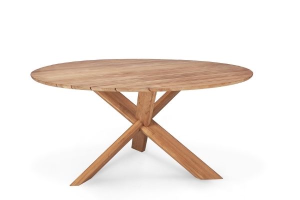 Ethnicraft Teak Circle Outdoor Dining Table