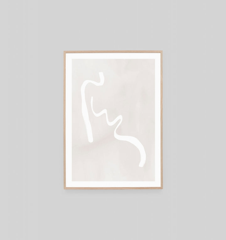 Abstract Figure Snow 1 Print