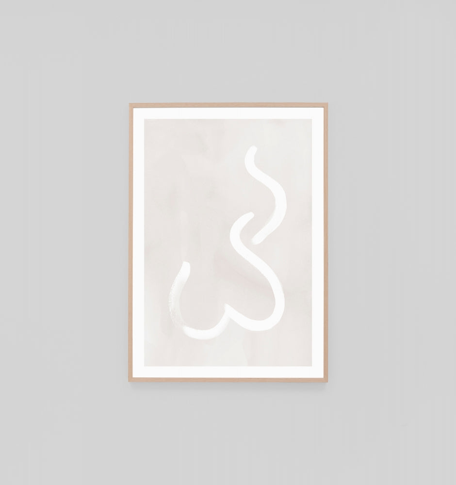 Abstract Figure Snow 2 Print
