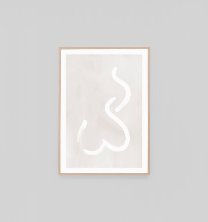 Abstract Figure Snow 2 Print