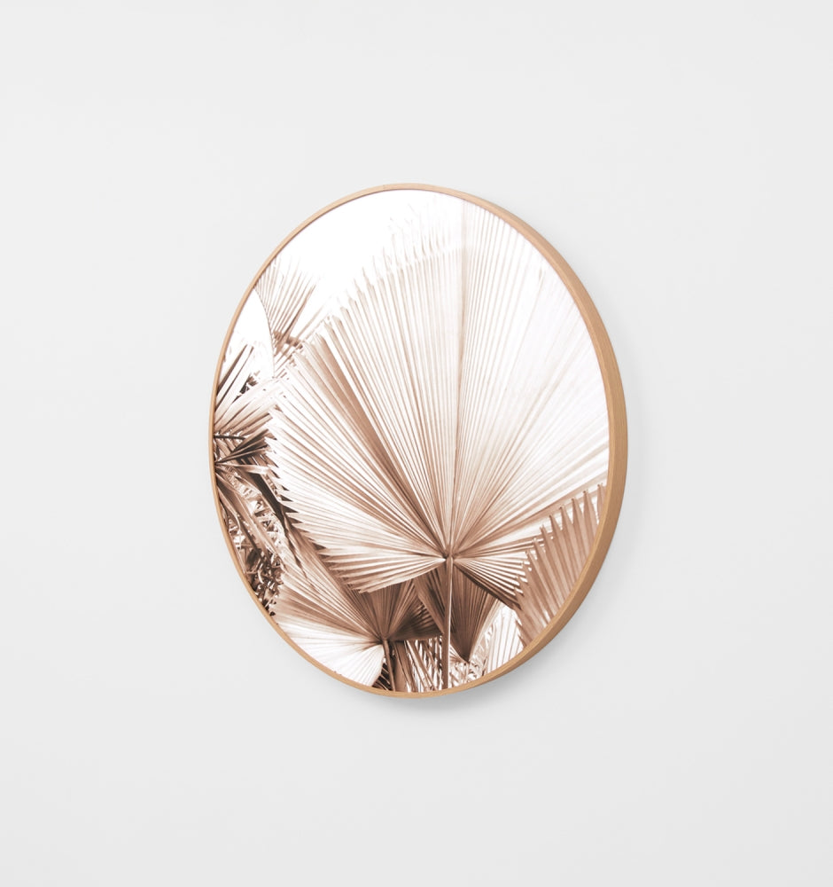 Desert Palm 1 Framed Circle