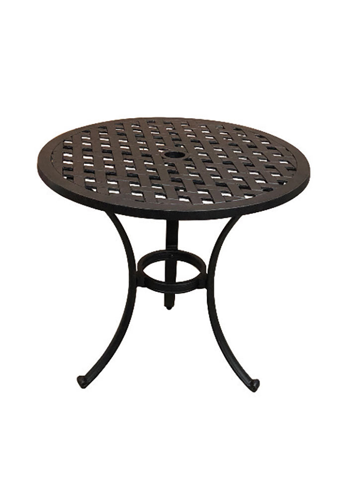 Traditional Cast Aluminum Round Dining Table (75cm)