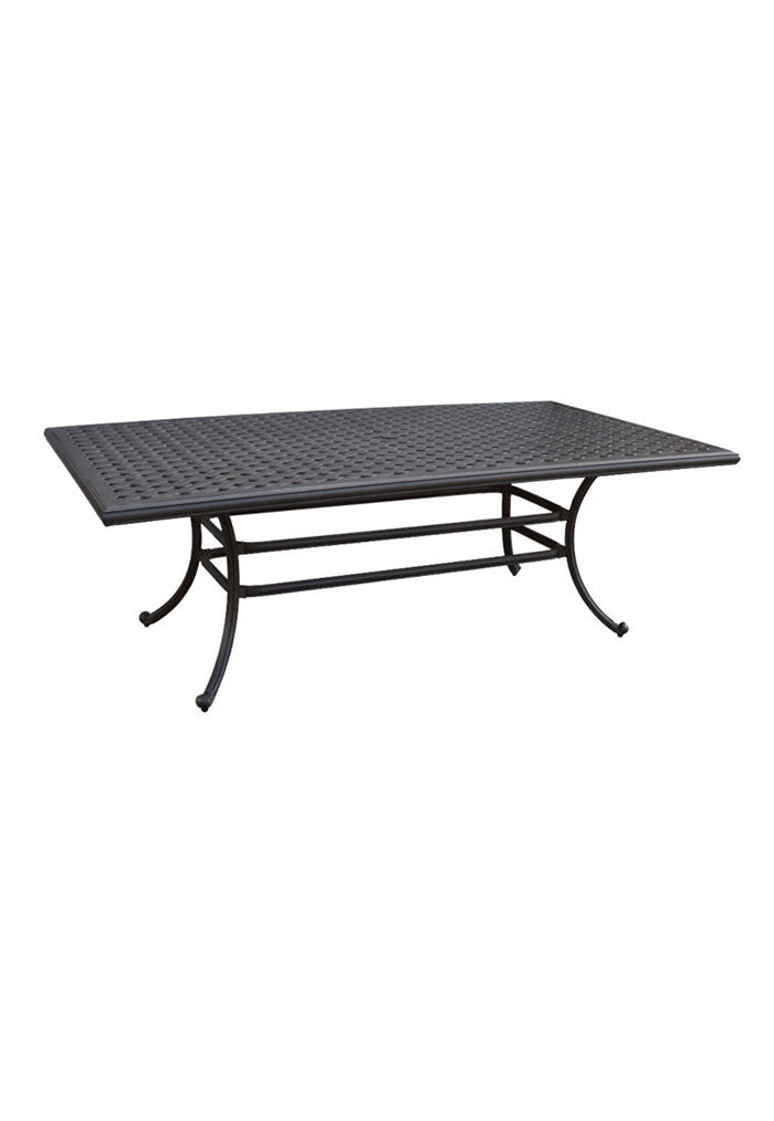 Traditional Cast Aluminum Rectangular Table (220 x 117cm )