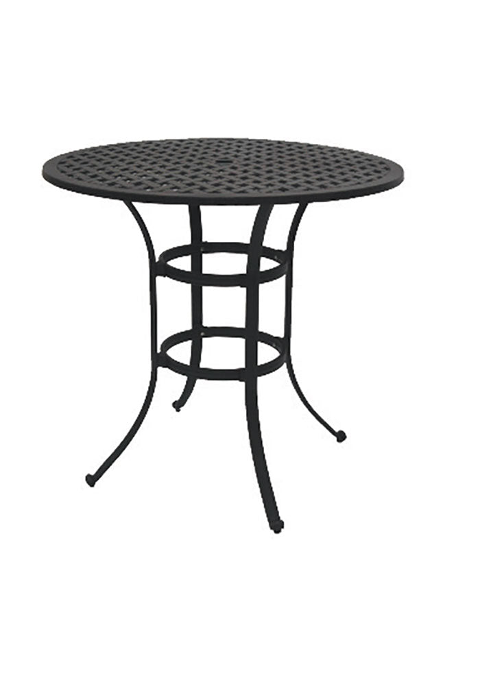Traditional Cast Aluminum Round Dining Table (122cm)