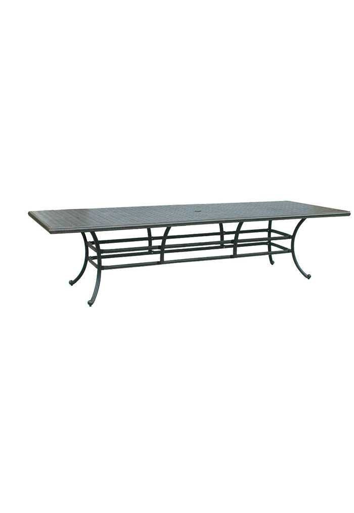 Traditional Cast Aluminum Rectangular Table (300 x117cm)